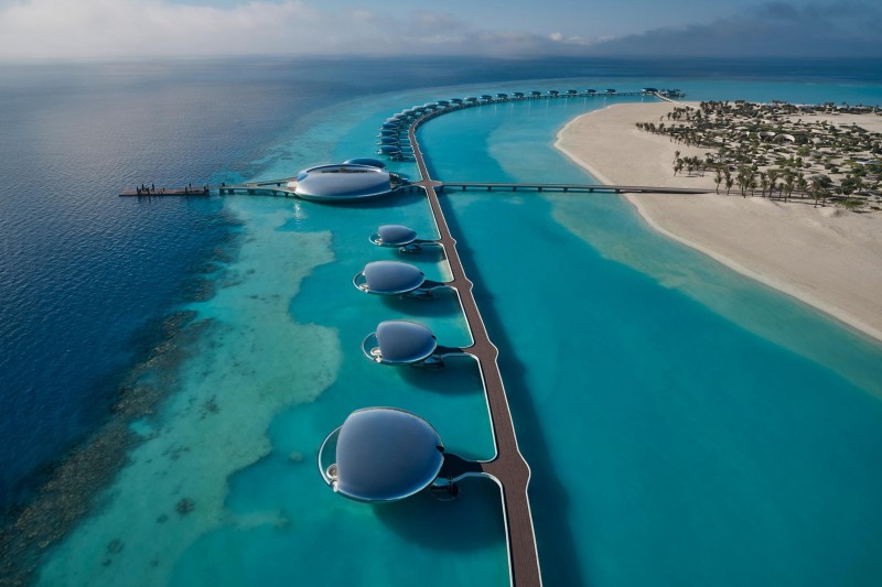 Inside The Futuristic Shebara Resort In Saudi Arabia With Mirrored Overwater Villas